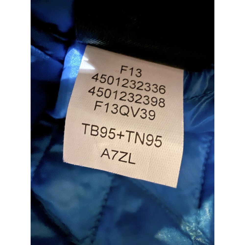 The North Face ThermoBall Blue Quilted Puffer Jacket Full Zip A7ZL Womens L - Picture 9 of 9